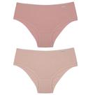 Kit com 2 Calcinhas de Cotton Larga 50368D15 Rosa Delrio