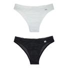 Kit com 2 Calcinhas DelRio Tanga em Devoré com Renda