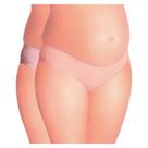 Kit com 2 Calcinhas Gestante Nude/Rosa Poá Love Secret 42314 Cotton