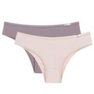 Kit Com 2 Calcinhas Nude/Nude Sloggi 24549 Microfibra