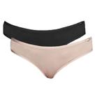 Kit Com 2 Calcinhas Preto/Nude Sloggi 24549 Microfibra