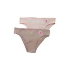 Kit com 2 Calcinhas Teen Chocolate/Nude Love Secret 43142 Algodão