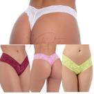 Kit Com 2 Calcinhasas Femininas Fio Rendado Asa Delta Kit Com 2 Calcinhasas Femininas Fio Rendado Asa Delta