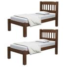 Kit com 2 Camas de Solteiro Madeira Maciça Super Resistente Kit com 2 Camas de Solteiro Madeira Maciça Super Resistente