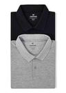 Kit Com 2 Camisas Polo Básicas Masculinas Em Piquet Kit Com 2 Camisas Polo Básicas Masculinas Em Piquet