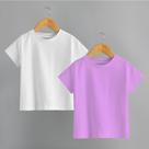 Kit Com 2 Camisetas Infantil Básica Lisa 100% Algodão Tecido Premium Alta Qualidade Kit Com 2 Camisetas Infantil Básica Lisa 100% Algodão Tecido Premium Alta Qualidade