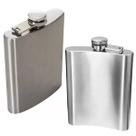 Kit com 2 Cantil De Bolso 270ml Aço Inox Porta Bebidas Portátil Top de Linha