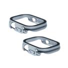 Kit com 2 Capa com Película de Vidro Nerdcase Compatível com Apple Watch 49mm, Prata