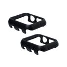 Kit com 2 Capas Moldura Protetora Nerdcase, Compatível com Apple Watch 38mm, Sem Vidro, Preta