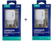 Kit com 2 Carregador Rápido 3.1a Micro Usb Inova CAR-9013 2 Usb Kit com 2 Carregador Rápido 3.1a Micro Usb Inova CAR-9013 2 Usb
