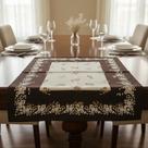 Kit Com 2 Centro De Mesa 70x70cm Em Tecido Linhão Estampadas