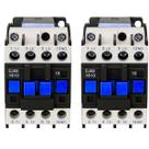 Kit Com 2 Chaves Contatoras Tripolar 18 Amperes Lc1 1 Normalmente Aberto 220 v AZ135