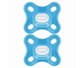 Kit com 2 Chupetas Comfort MAM 0-2m Azul + Estojo Kit com 2 Chupetas Comfort MAM 0-2m Azul + Estojo