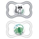 Kit com 2 Chupetas MAM Air 6+m Neutras + Estojo