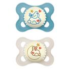 Kit com 2 Chupetas Night Mam 0-6m Tam1 Azul CH22221