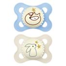 Kit com 2 Chupetas Night Mam 0-6m Tam1 Azul CH22221 Kit com 2 Chupetas Night Mam 0-6m Tam1 Azul CH22221