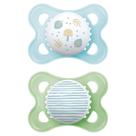 Kit com 2 Chupetas Original Mam 0-6m Tam.1 Azul CH23221