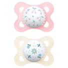 Kit com 2 Chupetas Original MAM 0-6m Tam1 Menina Rosa CH23222