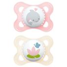Kit com 2 Chupetas Sayings Flow Mam 0-6m Tam1 Rosa CH 24222