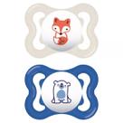 Kit com 2 Chupetas Supreme Bico de Silicone 0m+ Azul - MAM