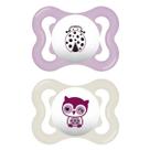 Kit com 2 Chupetas Supreme Bico de Silicone 0m+ Rosa - MAM
