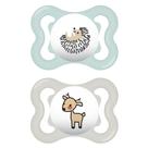 Kit com 2 Chupetas Supreme MAM 0-6m Neutra + Estojo