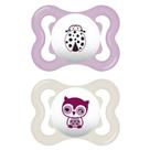 Kit com 2 Chupetas Supreme MAM 0-6m Rosa + Estojo
