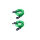 Kit com 2 Cinta de Elevação De Carga 3 Metros x 2 Toneladas - Verde - JST