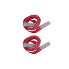Kit com 2 Cinta de Elevação De Carga - 6 Metros x 5 Toneladas - Vermelho - JST
