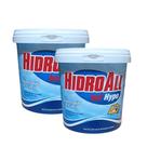 Kit Com 2 Cloradores Granulado Para Limpeza Em Piscinas Hcl Hypo Hidroall 1kg