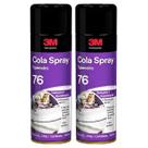 Kit com 2 Cola Adesivo SPRAY Tapeceiro 76 3M