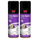Kit com 2 Cola Adesivo SPRAY Tapeceiro 76 3M