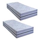 Kit com 2 Colchões Solteiro Molas Ensacadas Samambaia 30x88x188cm Paropas by Ecosono