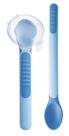 Kit com 2 Colheres Infantis Termossensíveis Mam Azul