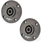 Kit Com 2 Conectores Speaker Para Caixa Painel 4p Polos Sa2x