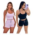 Kit Com 2 Conjunto Cropped + Short Gringas Model