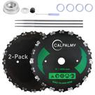 Kit com 2 Conjuntos de Ferramentas para Escova de Limpeza de Corrente de Motosserra 9x20T