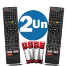 Kit com 2 Controle Remoto Compatível Com Smart Tv Philco com Netflix