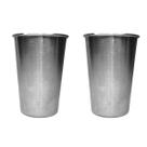 KIT com 2 Copos de Inox Resistente para Água Bebidas Geladas KIT com 2 Copos de Inox Resistente para Água Bebidas Geladas