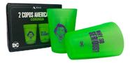 Kit com 2 Copos Personalizados do Coringa DC