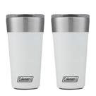 Kit com 2 Copos Térmicos com Tampa 600ml Branco Coleman