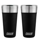 Kit com 2 Copos Térmicos com Tampa 600ml Preto Coleman