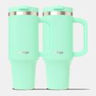 Kit com 2 Copos Térmicos Streeterville Verde Água Contigo 1,18L