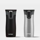 Kit com 2 Copos Térmicos West Loop AUTOSEAL Preto e Inox Contigo 473ml