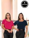 Kit com 2 Croppeds Versáteis Feminino Fitness e Casual