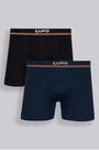 Kit com 2 Cuecas Adulto Boxer Microfibra Lupo Kit com 2 Cuecas Adulto Boxer Microfibra Lupo