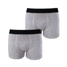 Kit com 2 Cuecas Boxer Box Try Basics Algodão Cotton Lisa Básica Casual Moda Masculina