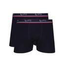 Kit Com 2 Cuecas Boxer Lupo 523-002 Algodão - Pretas
