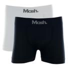 Kit com 2 Cuecas Boxer Mash 711.01 Preto/Branco
