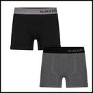 Kit com 2 Cuecas Boxer Menino Alakazoo sem Costura Preto/Mes
